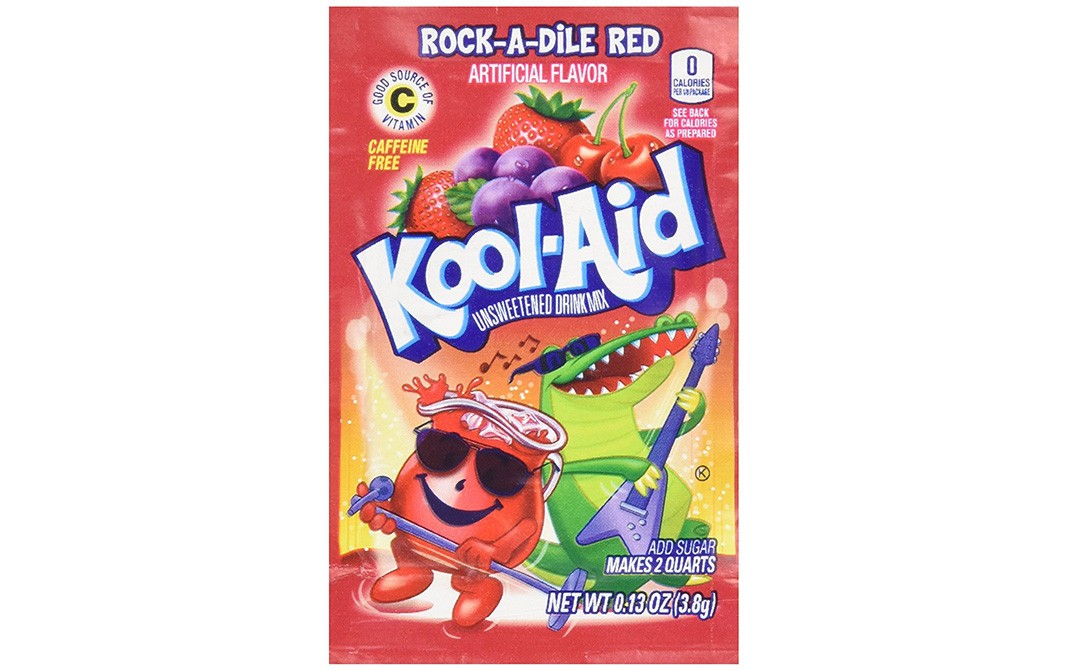 Kool-Aid Rock-A-Dile Red Artificial Flavour   Pack  3.8 grams